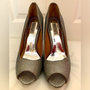Badgley Mischka open toe heels